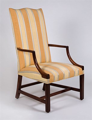 Lot 2011 - Federal Mahogany Lolling Chair Late 18th/early...