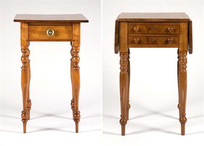 Lot 2203 - American Cherry Work Table 19th Century The...