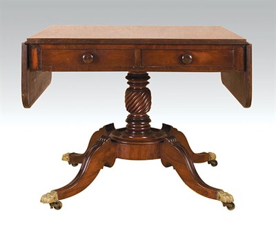 Lot 2205 - Regency Mahogany Sofa Table The rosewood...