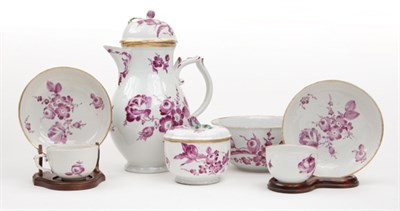 Lot 1546 - German Porcelain Coffee Service Thuringian,...