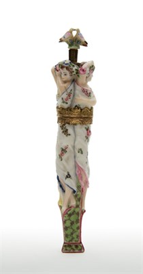 Lot 1654 - English Porcelain Etui/Scent Bottle and...