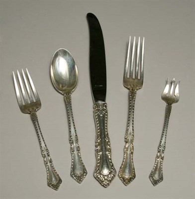 Lot 4327 - Watson Sterling Silver Flatware Service In the...