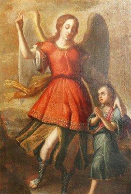 Lot 1014 - Spanish School 17th/18th Century Guardian...