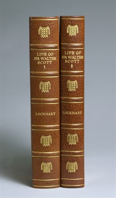Lot 1247 - [BINDINGS] LOCKHART, JOHN GIBSON. Memoirs of...