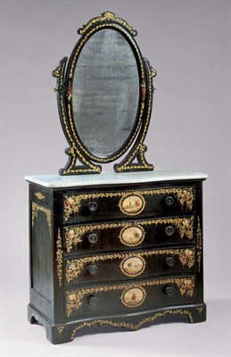 Lot 2255 - Painted and Gilt Decorated Dresser Hart, Ware...