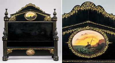 Lot 2258 - Painted and Gilt Decorated Bed Hart, Ware and...