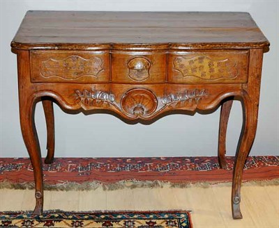 Lot 4283 - French Provincial Fruitwood Single-Drawer Side...