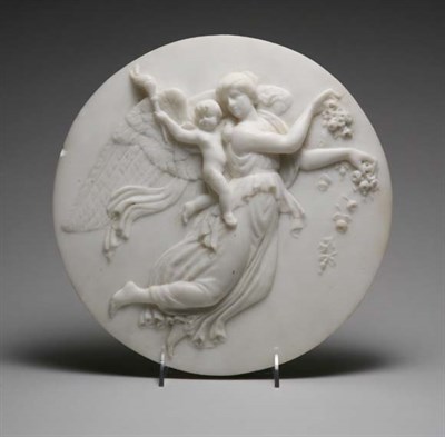 Lot 4420 - Classical Decorated Marble Wall Plaque...