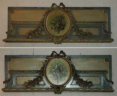 Lot 199 - Pair of Neoclassical Style Floral and Trophy...