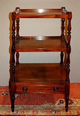 Lot 4436 - George III Style Mahogany Whatnot Height 32...