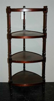 Lot 4133 - George III Style Mahogany Four-Tier Triangular...