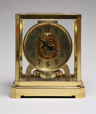Lot 4223 - Le Coultre Brass Atmos Clock