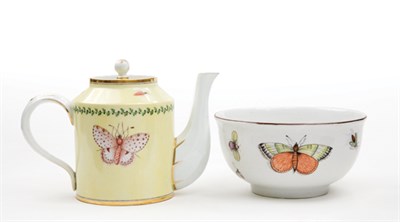 Lot 1497 - German Porcelain Coffee Pot; Together with a...