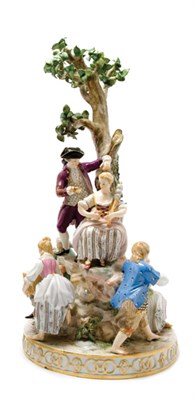 Lot 3652 - Meissen Porcelain Figural Group In the form of...