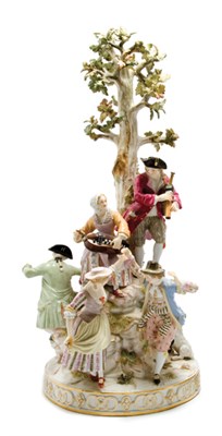 Lot 3651 - Meissen Porcelain Figural Group In the form of...