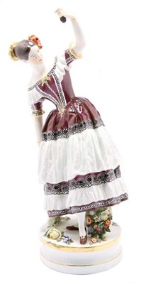 Lot 3641 - Meissen Porcelain Figure of Fanny Elssler...