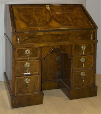 Lot 1390 - George I Walnut Kneehole Desk The rectangular...