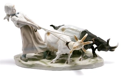 Lot 3650 - Meissen Porcelain Figural Group Modeled in the...