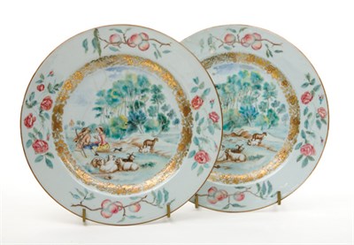 Lot 1296 - Pair of Chinese Export Porcelain Plates...