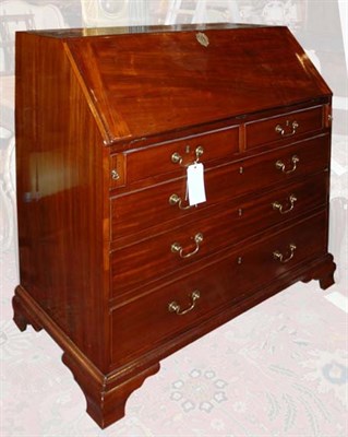 Lot 1160 - George III Style Mahogany Slant Front Desk...