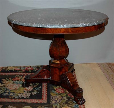 Lot 1534 - Late Empire Mahogany Center Table Early 19th...