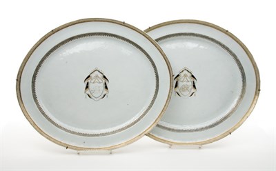 Lot 1286 - Pair of Chinese Export Porcelain Platters...