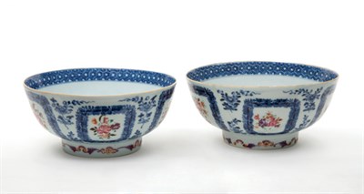 Lot 1293 - Pair of Chinese Export Porcelain Bowls...
