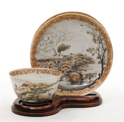 Lot 1314 - Chinese Export Porcelain Tea Bowl and Two...