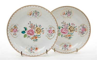 Lot 1288 - Pair of Chinese Export Porcelain Deep Plates...