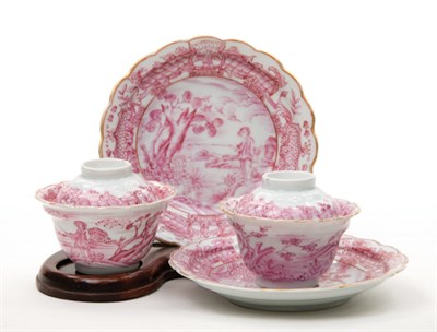Lot 1325 - Pair of Chinese Export Porcelain Covered...