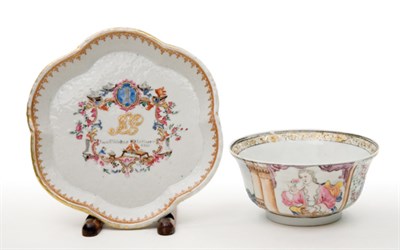 Lot 1331 - Chinese Export Porcelain Armorial Dish...