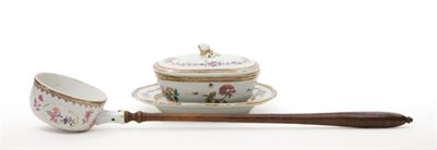Lot 1353 - Chinese Export Porcelain Covered Butter Dish...
