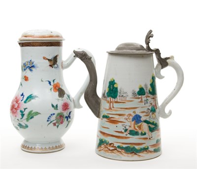 Lot 1279 - Two Chinese Export Famille Rose Porcelain...