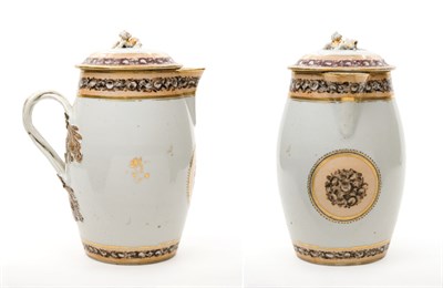Lot 1266 - Chinese Export Porcelain Covered Jug Early...