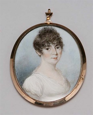 Lot 4289 - Gold Filled Mounted Portrait Miniature...