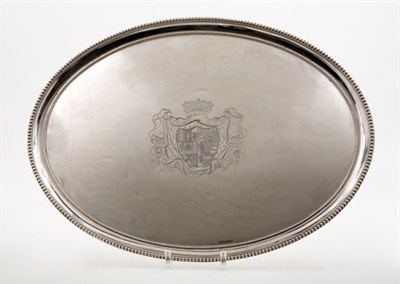 Lot 1204 - George III Silver Serving Tray Daniel Smith &...