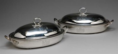 Lot 1230 - Pair of George III Silver Two-Handled Covered...