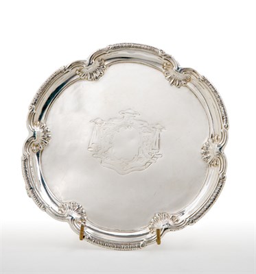 Lot 1200 - Early George III Silver Salver David Bell,...
