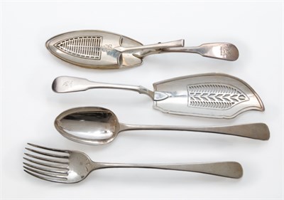 Lot 1210 - Group of English Silver Serving Flatware...