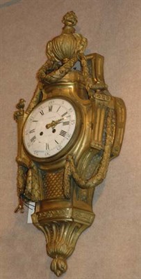 Lot 3602 - Louis XVI Style Gilt-Bronze Cartel Clock Of...