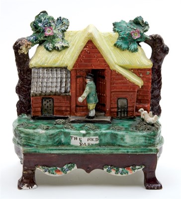 Lot 1414 - Staffordshire Glazed Earthenware Figure of The...