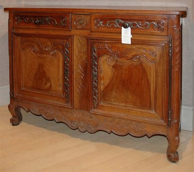 Lot 1150 - Provincial Louis XV Walnut Buffet The...