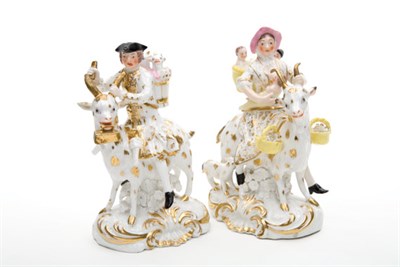 Lot 1518 - Pair of Bloor Derby Porcelain Figures of The...