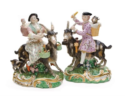 Lot 1601 - Pair of Bloor Derby Porcelain Figure of The...