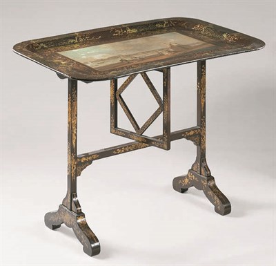 Lot 1509 - Early Victorian Gilt Decorated and Painted...