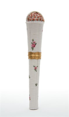 Lot 1661 - English Porcelain Gold Mounted Etui and Cover...