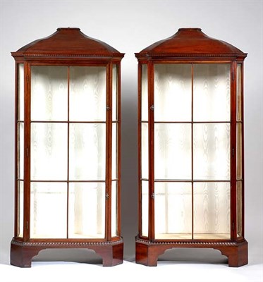 Lot 1171 - Pair of George III Mahogany Vitrines Late...