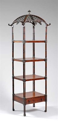 Lot 1455 - George III Mahogany Whatnot Late 18th century...