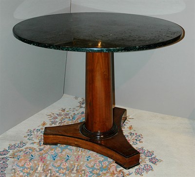 Lot 485 - William IV Style Marble Top Mahogany Pedestal...