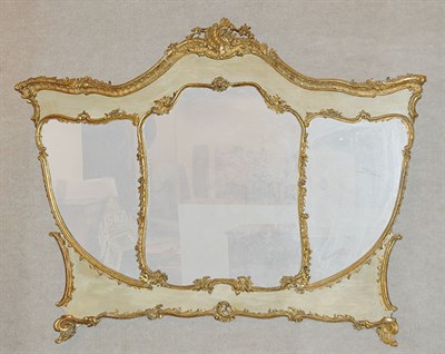 Lot 423 - Rococo Style Parcel Gilt and Cream Painted...